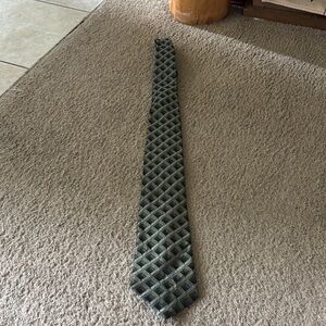 Men's Stanford Green Patterned Woven Tie